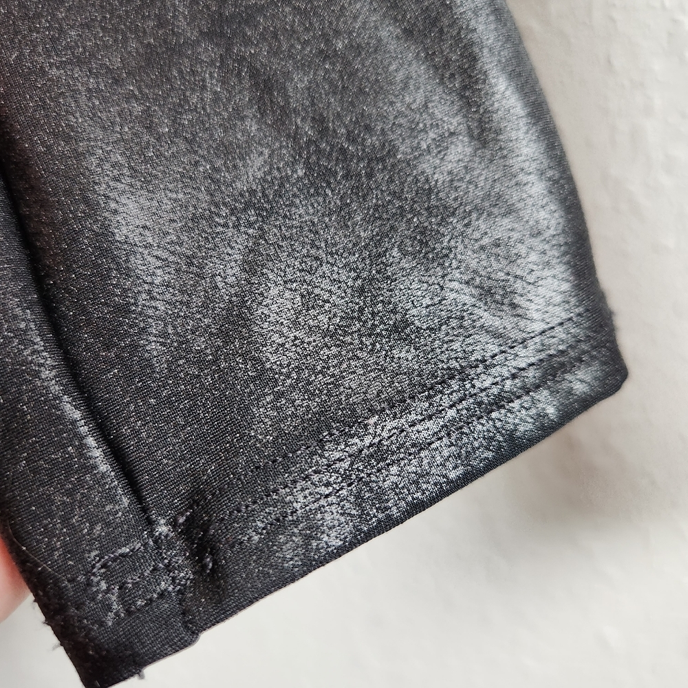 SPANX Black Shiny Leggings - Picture 6 of 7
